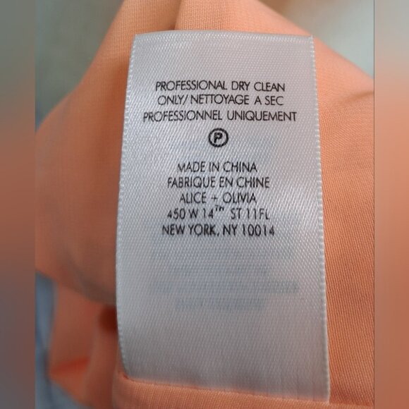 NWT Alice + Olivia Spaghetti Strap Tank Top with Tie Camisole Light Peach Large - Picture 11 of 13